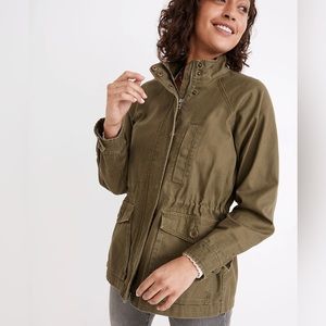 Madewell Northover Utility Jacket in Desert Olive / Fatigue Green NWT